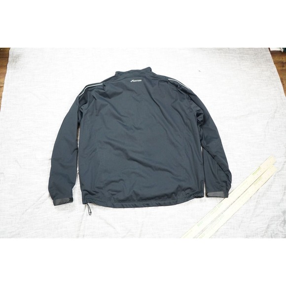 masters tech jacket mens XL black windbreaker quarter zip long sleeve pullover - Picture 7 of 11